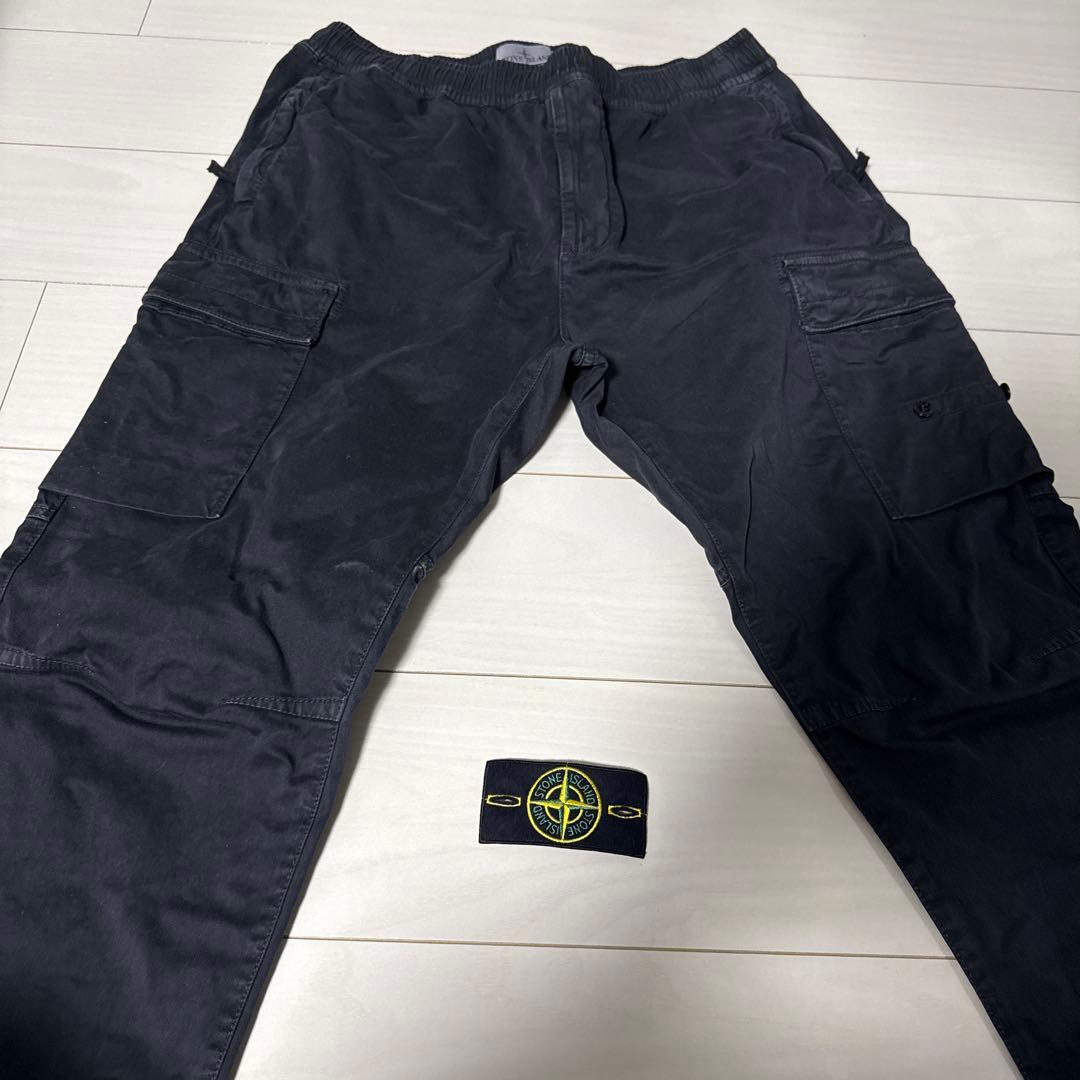 STONE  W36 ブラックカーゴパンツ
