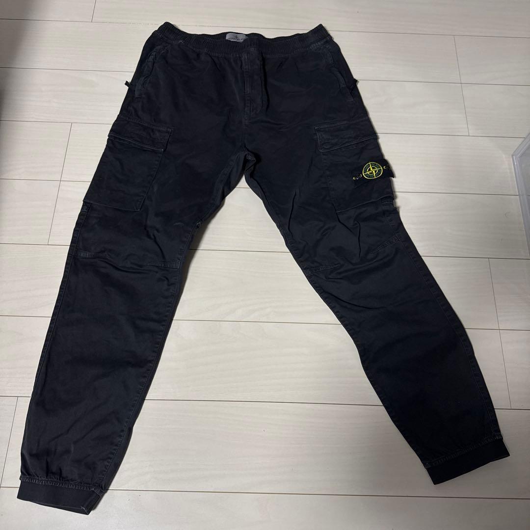 STONE  W36 ブラックカーゴパンツ