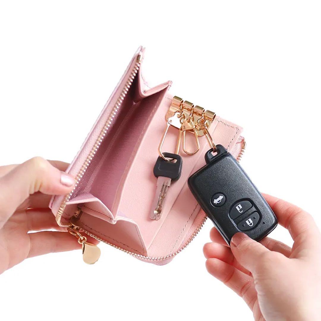 美品 未使用 AERHER エーテル フロレゾン 桜 キーケース ケース