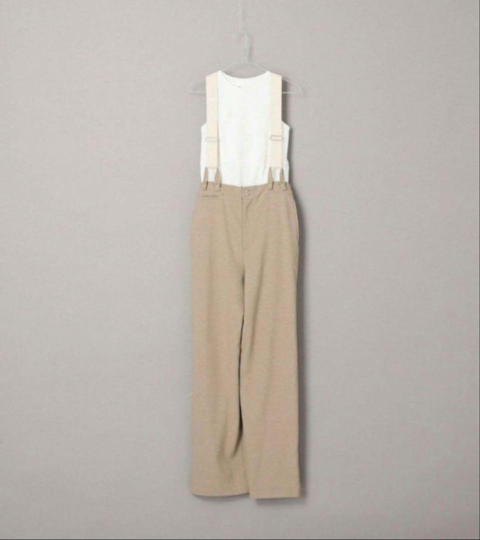 値下【OutdoorProducts】アメスリサスペンダーパンツSET ベージュ