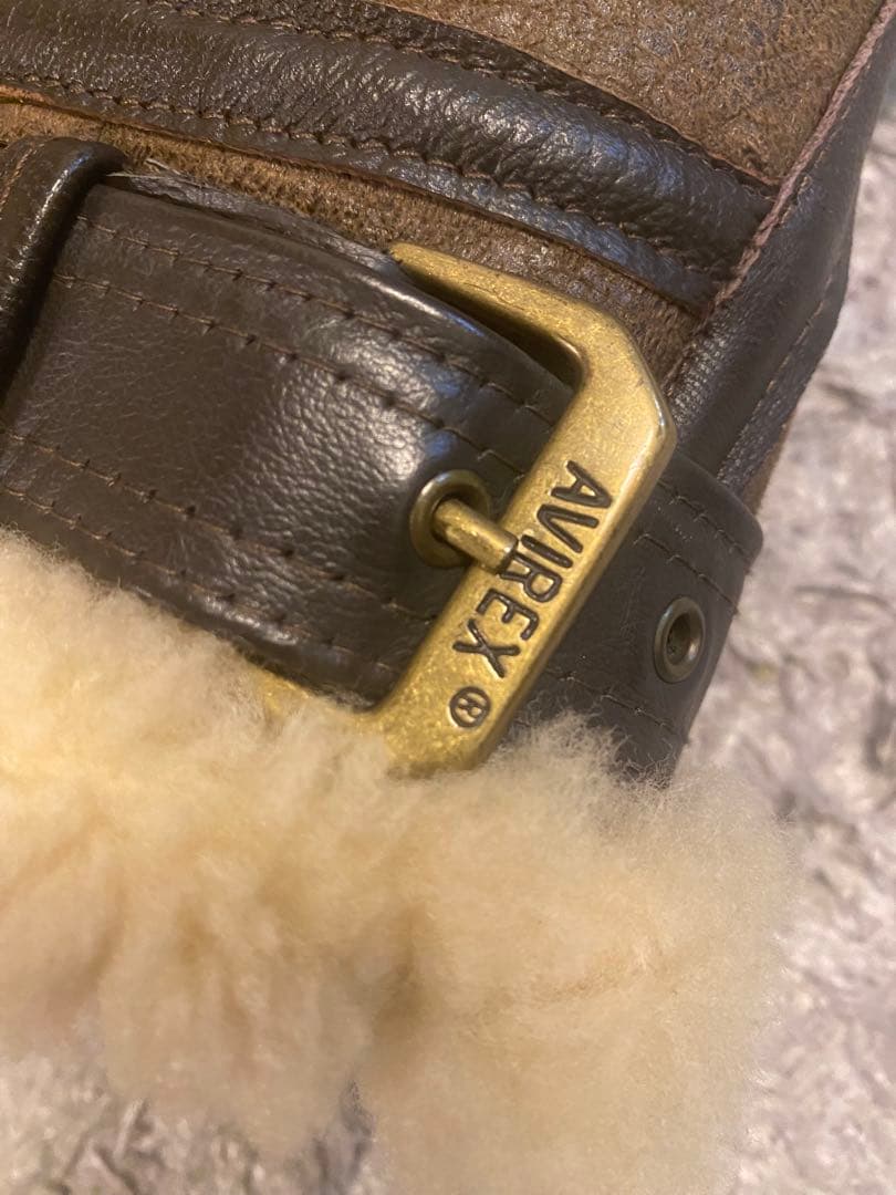 AVIREX フライトジャケット　Ｂ-3 本革　リアルムートン　38