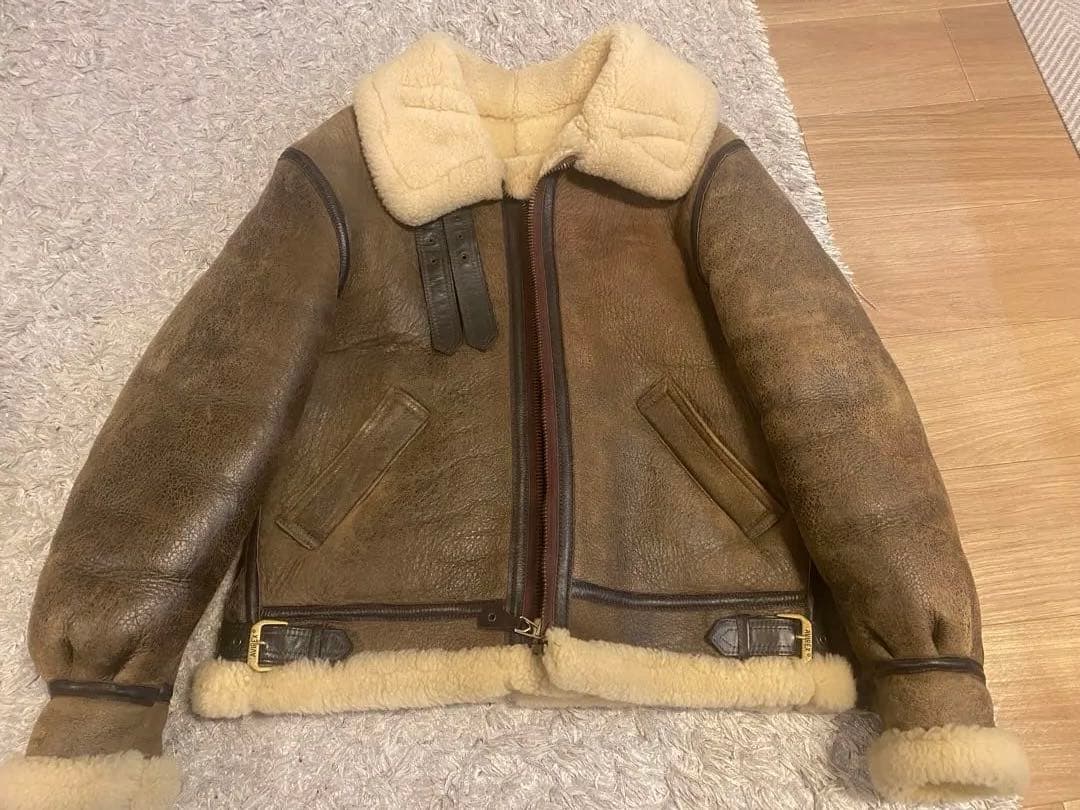 AVIREX フライトジャケット　Ｂ-3 本革　リアルムートン　38
