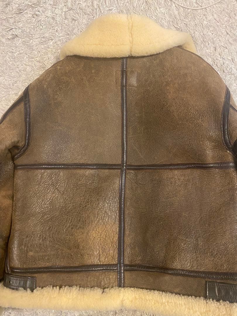 AVIREX フライトジャケット　Ｂ-3 本革　リアルムートン　38