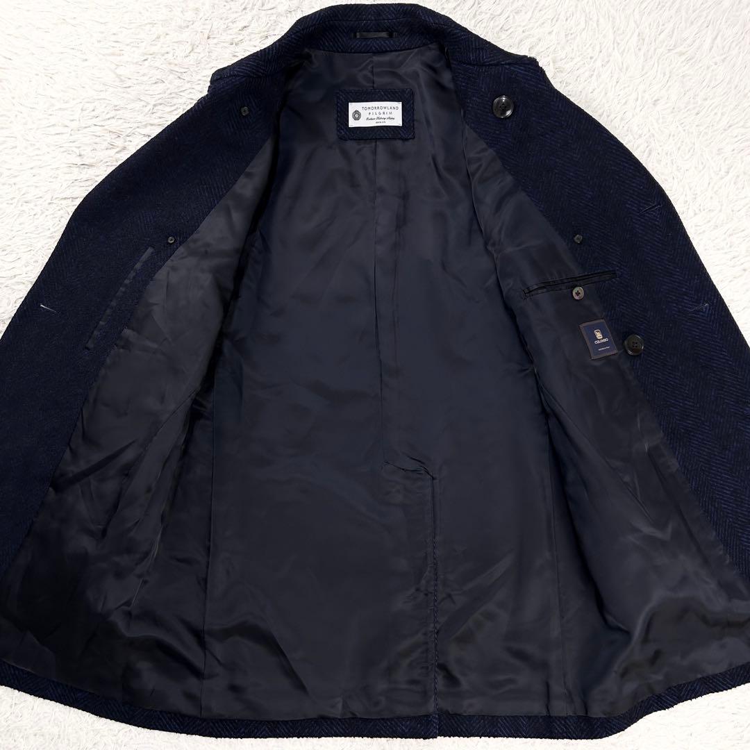 極美品 COLOMBO 別注 カシミヤ混 トゥモローランドピルグリム ピーコート