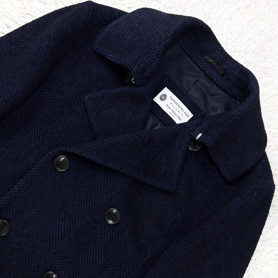 極美品 COLOMBO 別注 カシミヤ混 トゥモローランドピルグリム ピーコート