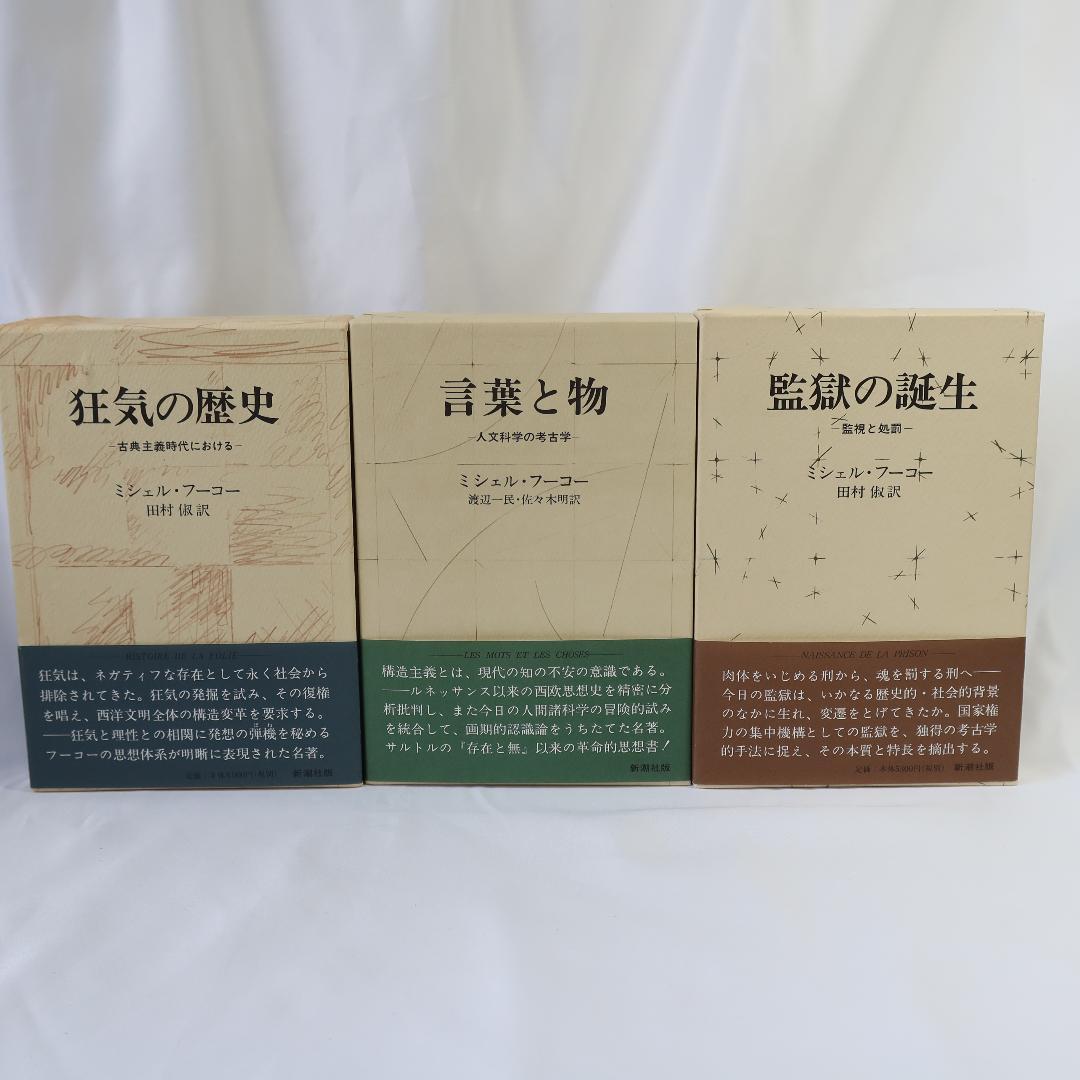 狂気の歴史、言葉と物、監獄の誕生 フーコー