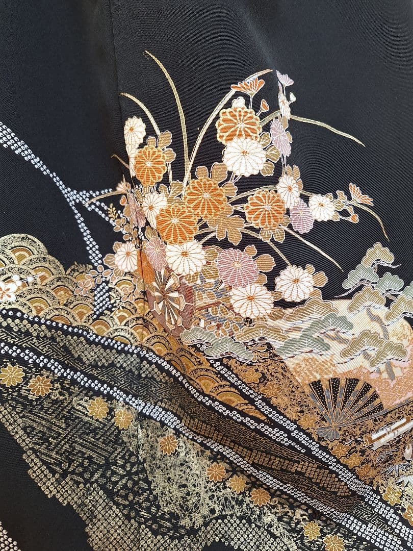 着物リメイクワンピース3621