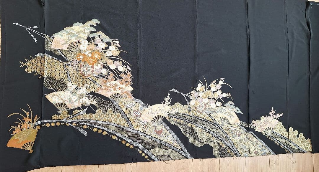 着物リメイクワンピース3621