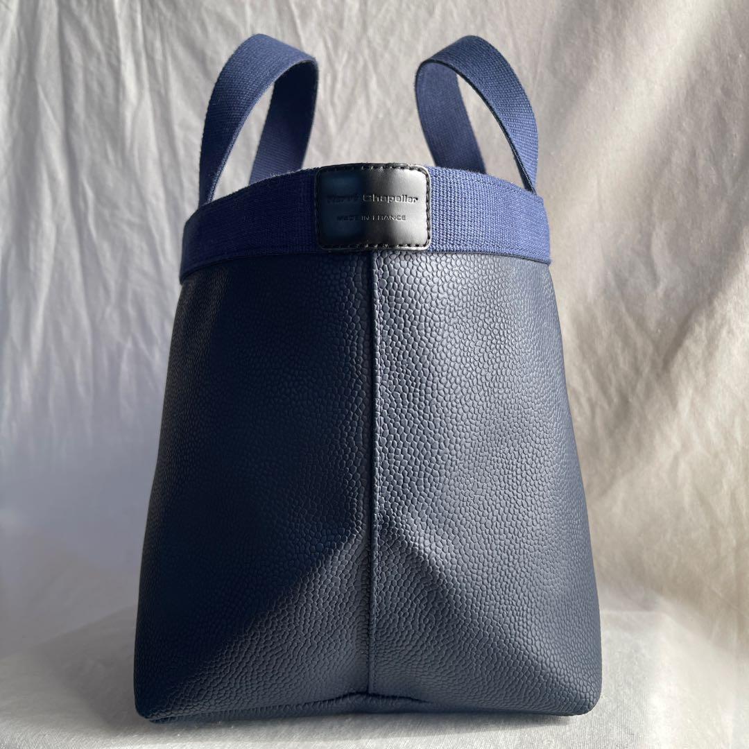 美品 エルベシャプリエ 707gp ネイビー×ネイビー コーテッドキャンパス