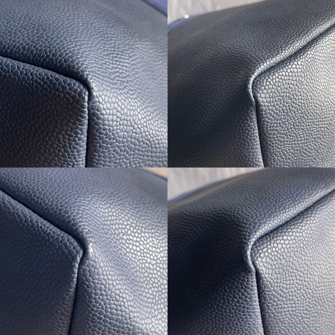 美品 エルベシャプリエ 707gp ネイビー×ネイビー コーテッドキャンパス