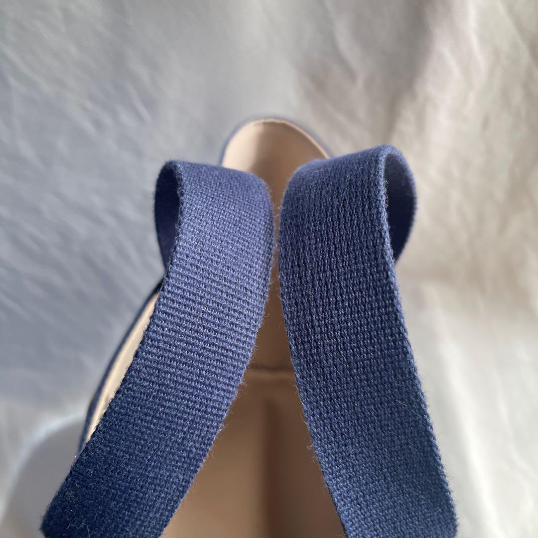 美品 エルベシャプリエ 707gp ネイビー×ネイビー コーテッドキャンパス