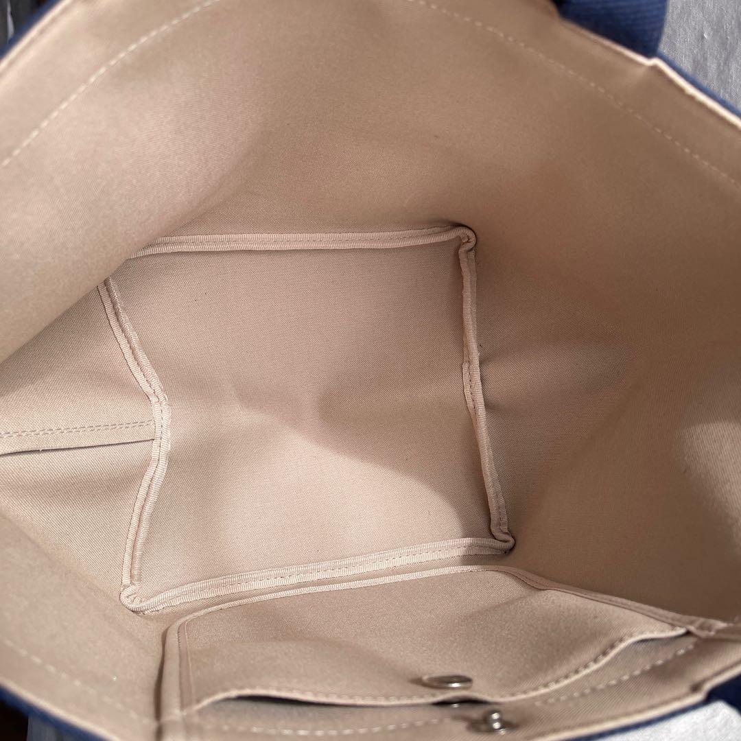 美品 エルベシャプリエ 707gp ネイビー×ネイビー コーテッドキャンパス