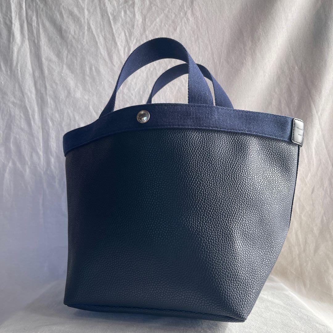 美品 エルベシャプリエ 707gp ネイビー×ネイビー コーテッドキャンパス