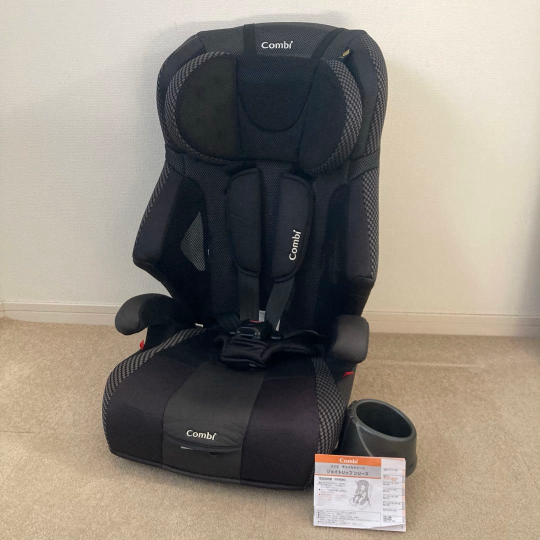 美品　コンビ ジョイトリップ エアスルー GG ブラック ジュニアシート