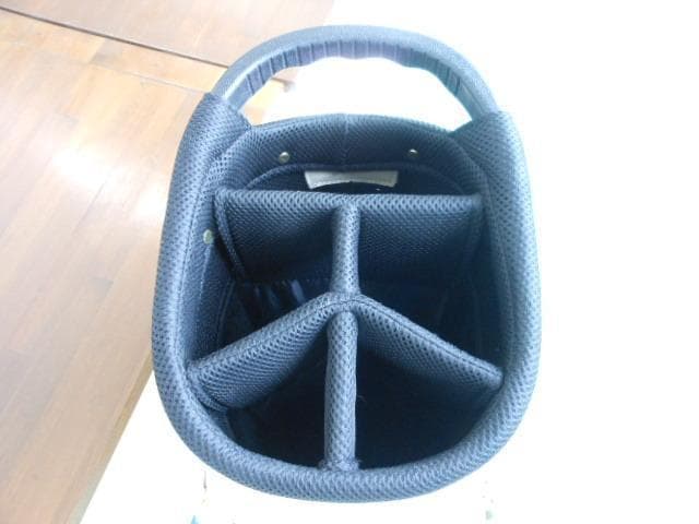 M・Uスポーツ　キャンバス風キャディバッグ　アイボリー　63,800円