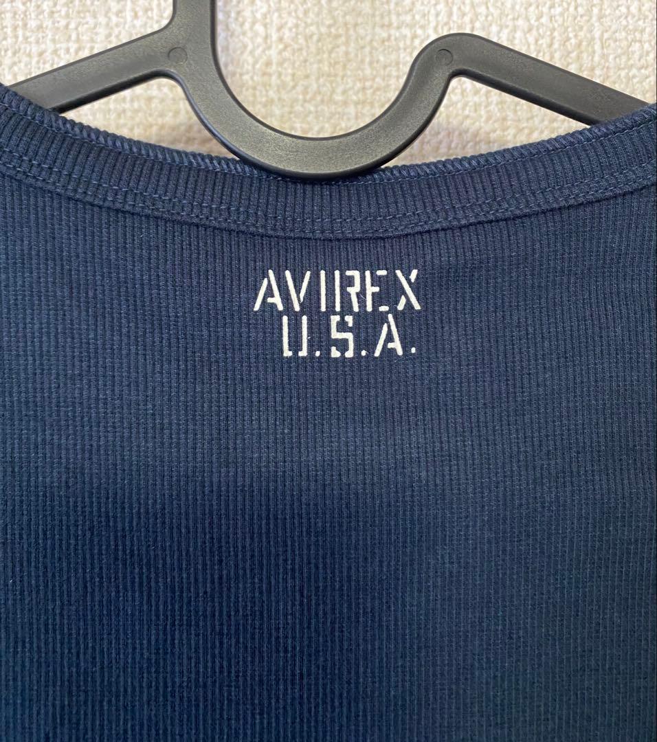 AVIREX ヘンリーネック Tシャツ アヴィレックス