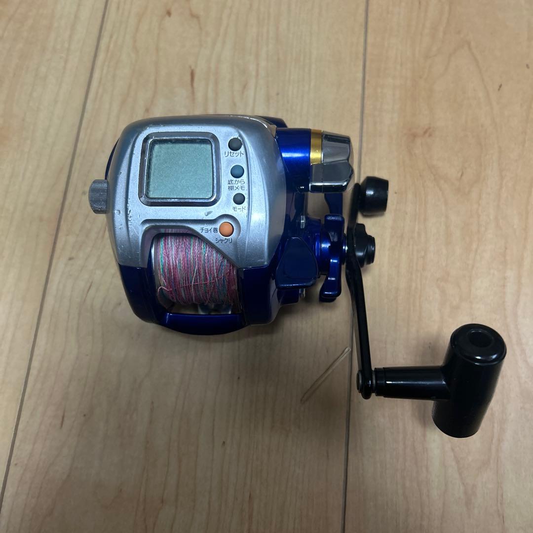 電動リール デジタル表示 青