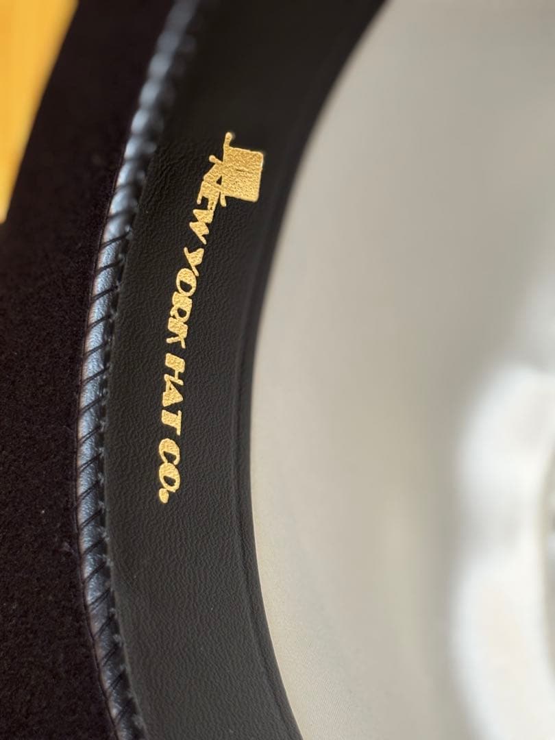 ニューヨークハット ダービー フェルト デラックス 希少 黒 L