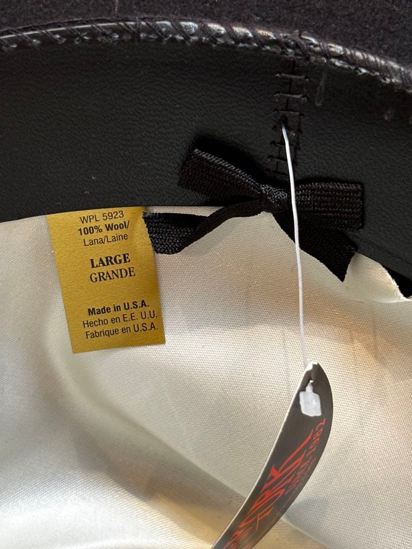 ニューヨークハット ダービー フェルト デラックス 希少 黒 L