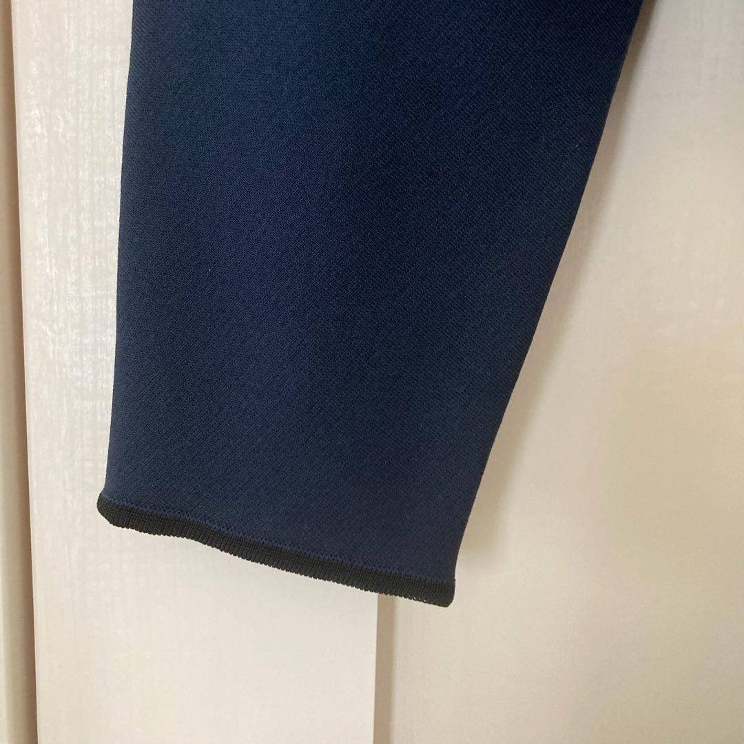 新品未使用 ボールジィ ミラノリブクルーネックカーディガン 学校行事 ネイビー