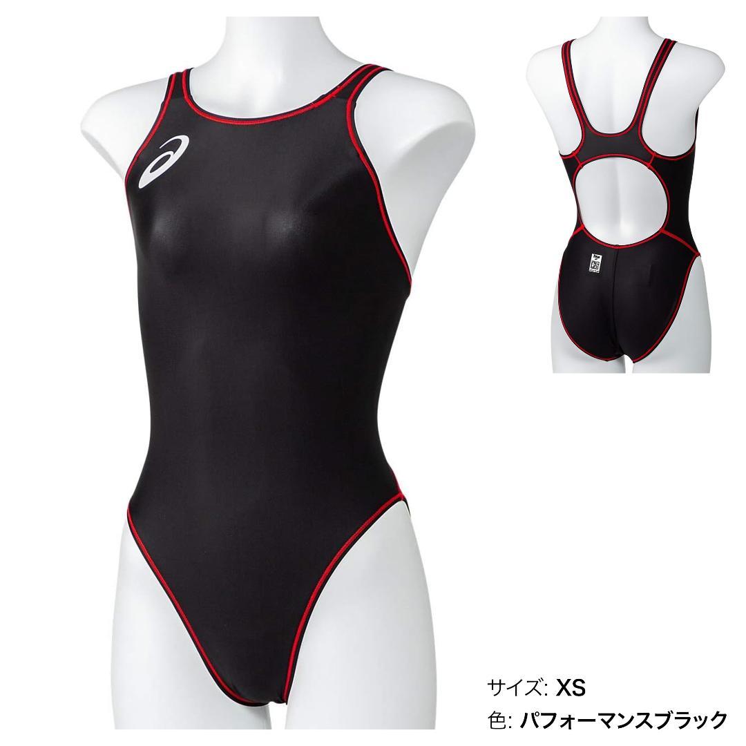 アシックス 2162A094 XS 競泳水着 ブラック