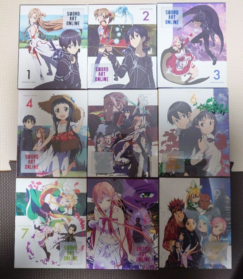 ソードアート・オンライン 完全生産限定版 BOX付全9巻& II 全9巻 セット