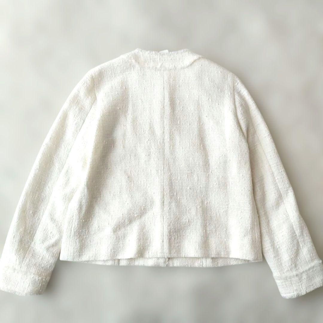 24AW♡新品✨ドレステリア フリンジツイードジャケット 銀ボタン 完売品 38