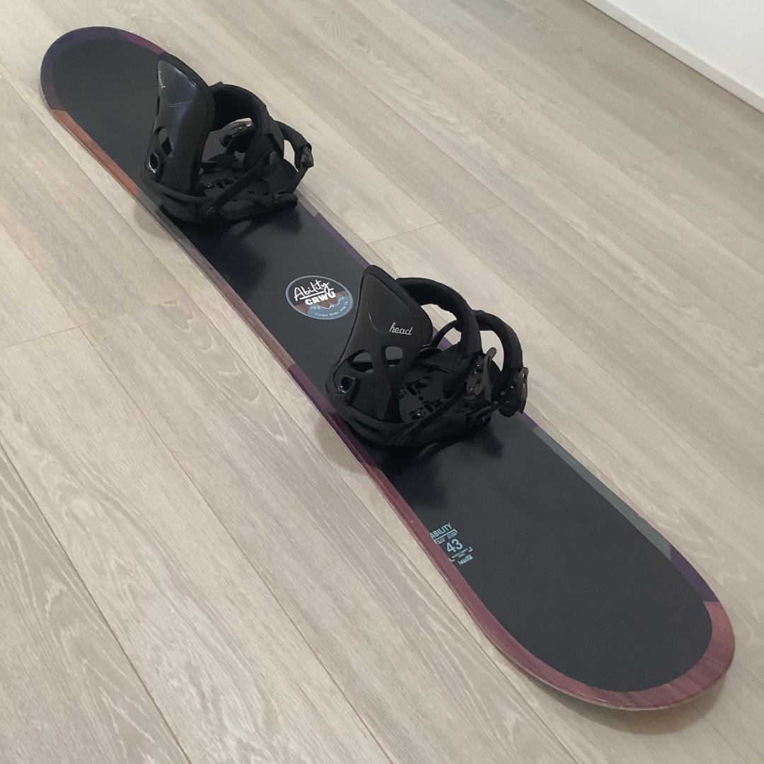 061 HEAD 143cmレディーススノーボード初心者やグラトリ向きセット