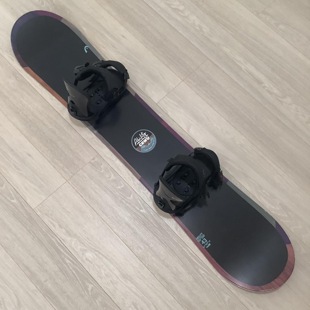 061 HEAD 143cmレディーススノーボード初心者やグラトリ向きセット