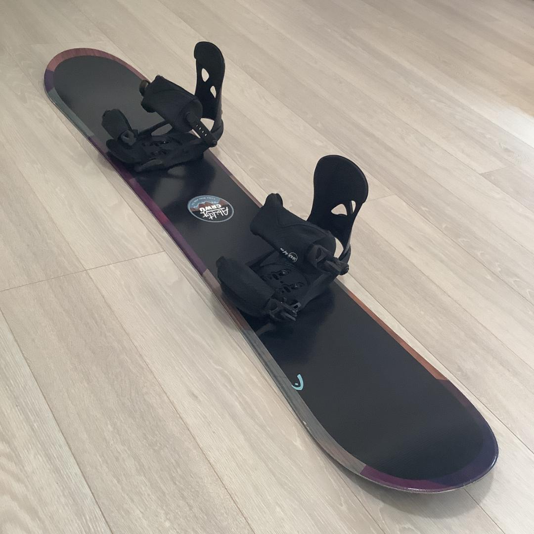 061 HEAD 143cmレディーススノーボード初心者やグラトリ向きセット