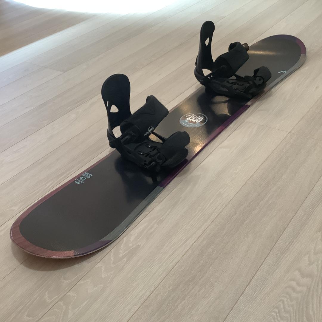 061 HEAD 143cmレディーススノーボード初心者やグラトリ向きセット