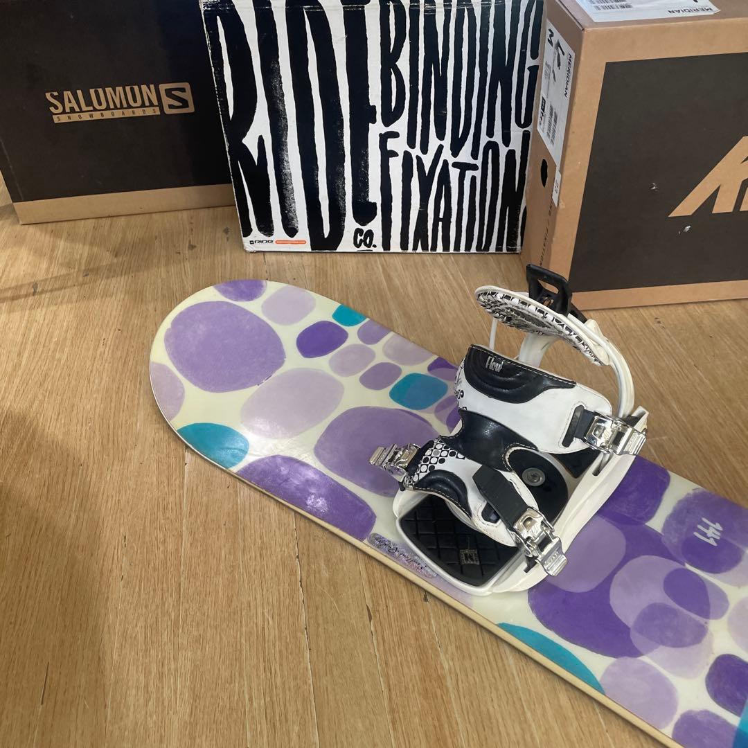 BURTON×FLOW　バートン　フロー　バインディング付　スノーボードセット