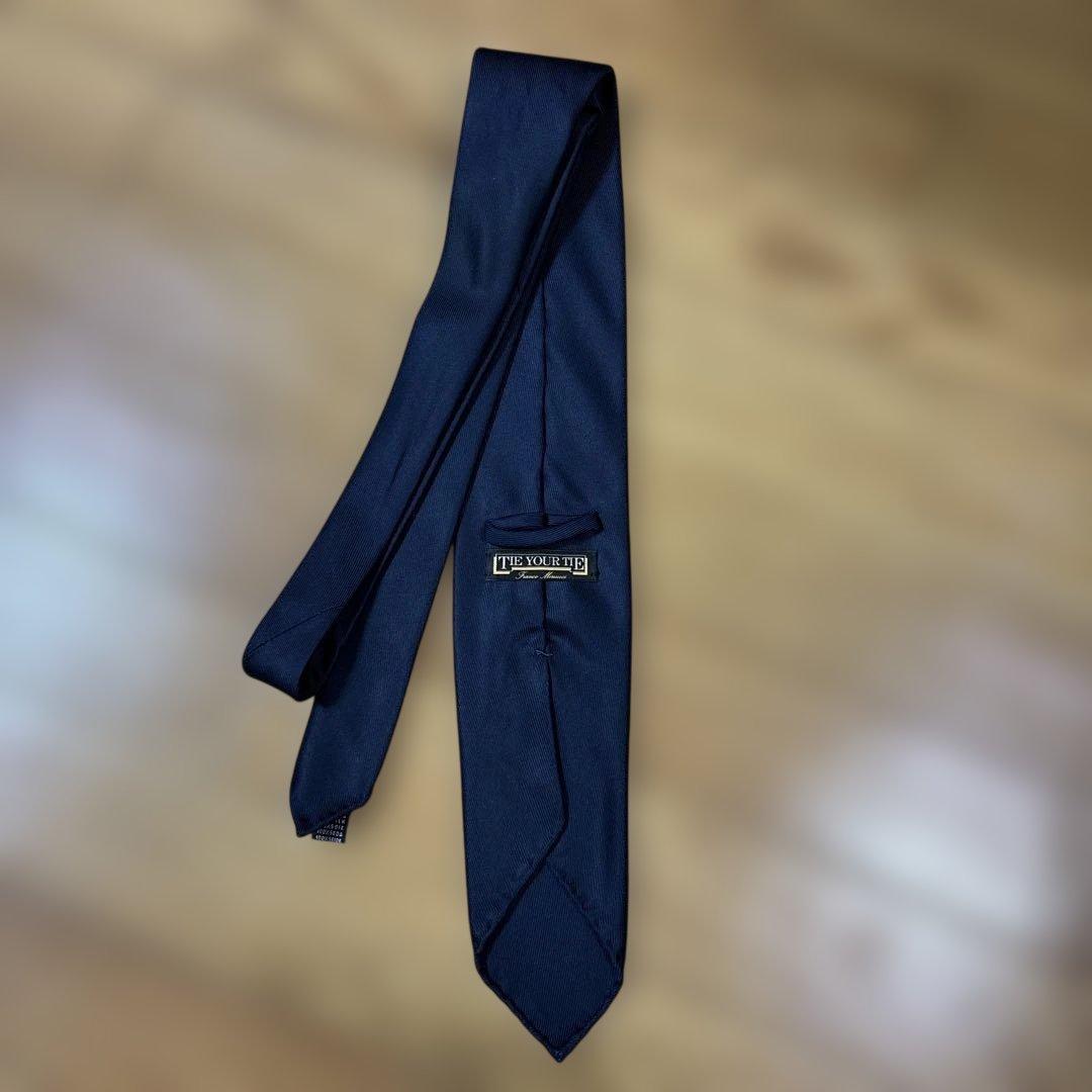 TIE YOUR TIE/FRANK SFODERATO ネイビーソリッド