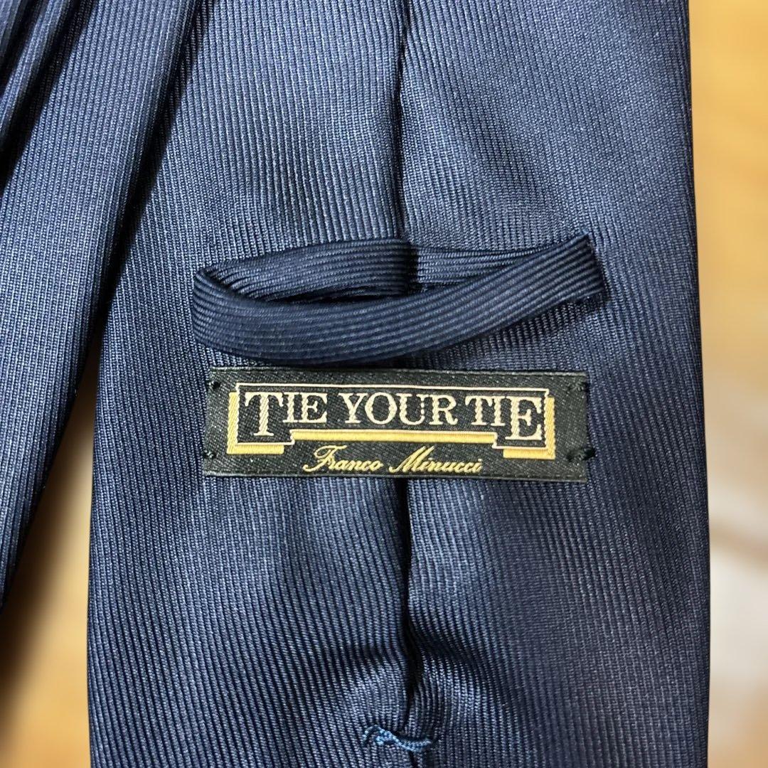 TIE YOUR TIE/FRANK SFODERATO ネイビーソリッド