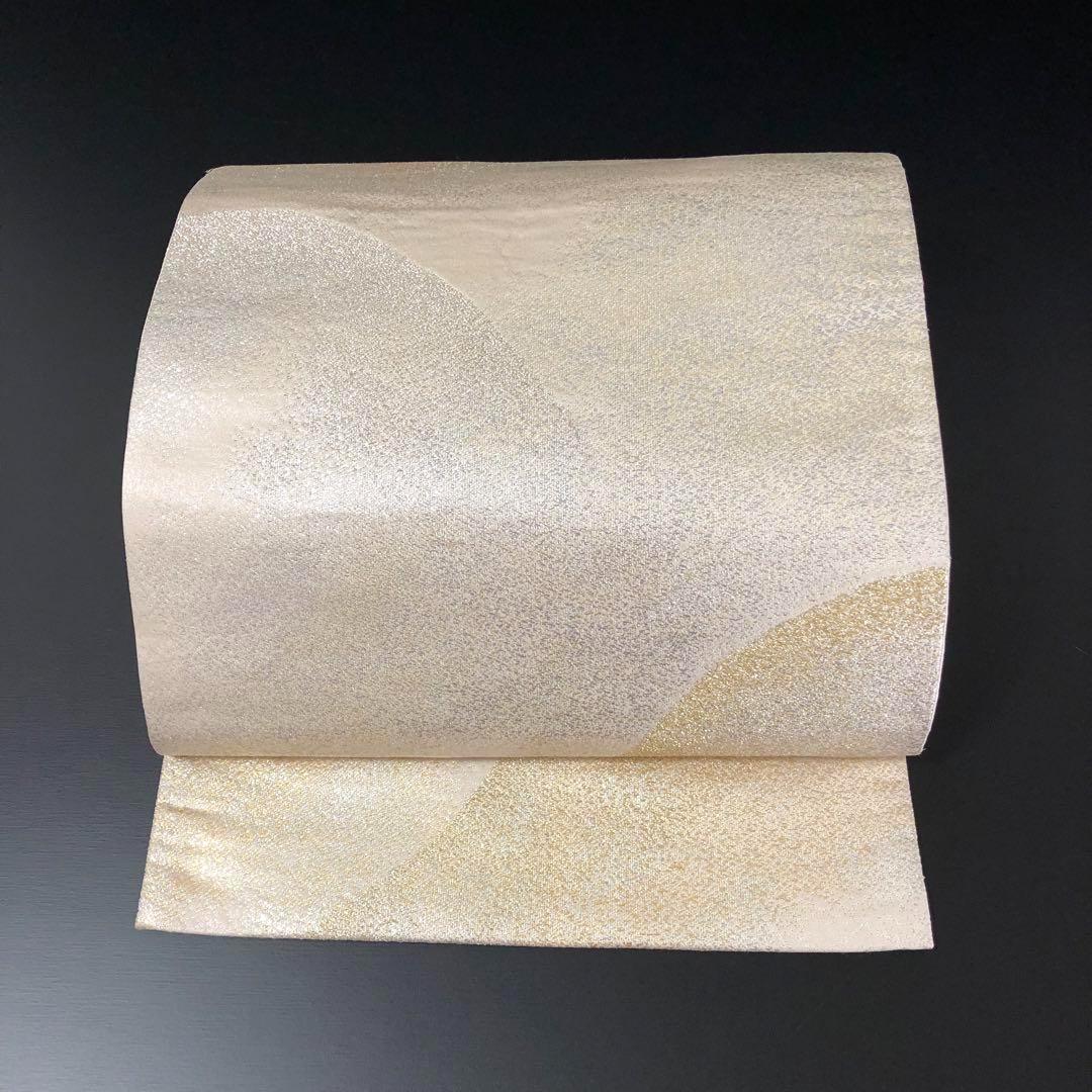 SO-680 SO-364 袋帯 六通 正絹 金銀糸 遠山文様 高級