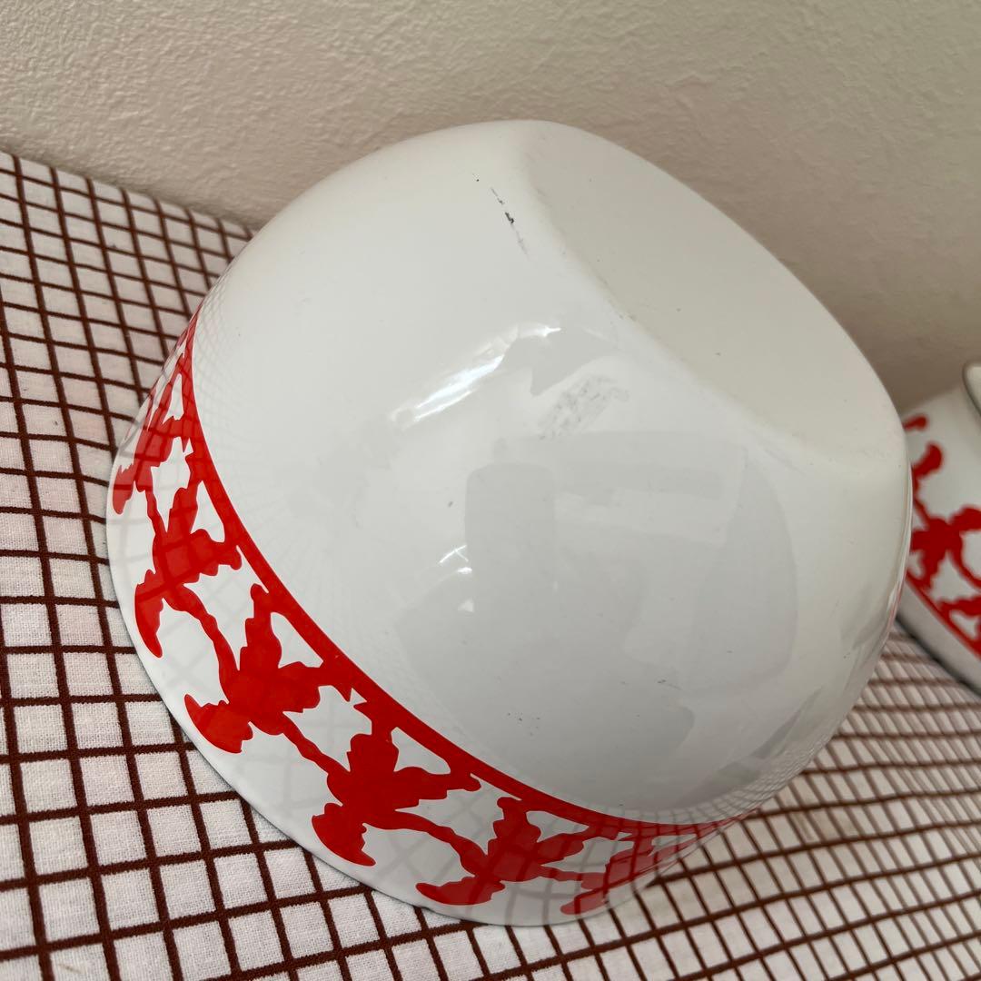 北欧ヴィンテージ　ARABIA アラビア FINELフィネル トムテ ホーロー