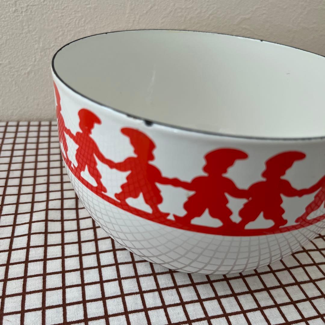 北欧ヴィンテージ　ARABIA アラビア FINELフィネル トムテ ホーロー