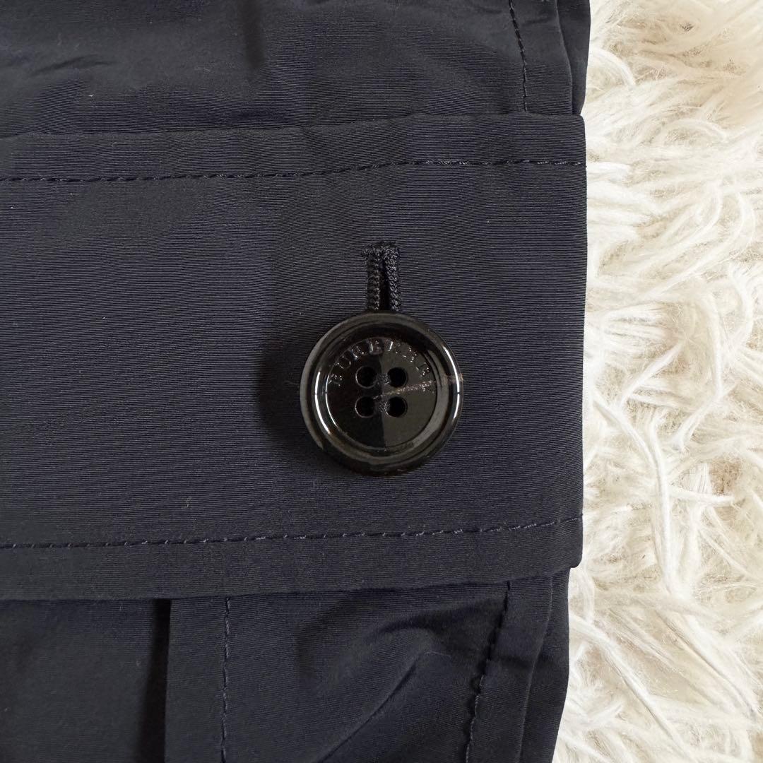 美品　大きいサイズ2XL バーバリーロンドン　トレンチコート　ノバチェック　黒