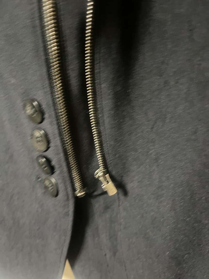 bajra アシンメトリージップ 変形テーラードジャケット 黒 モード