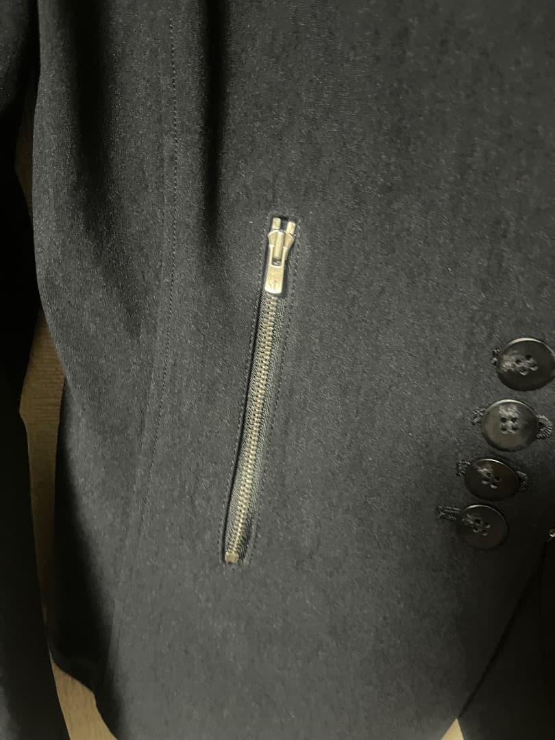 bajra アシンメトリージップ 変形テーラードジャケット 黒 モード