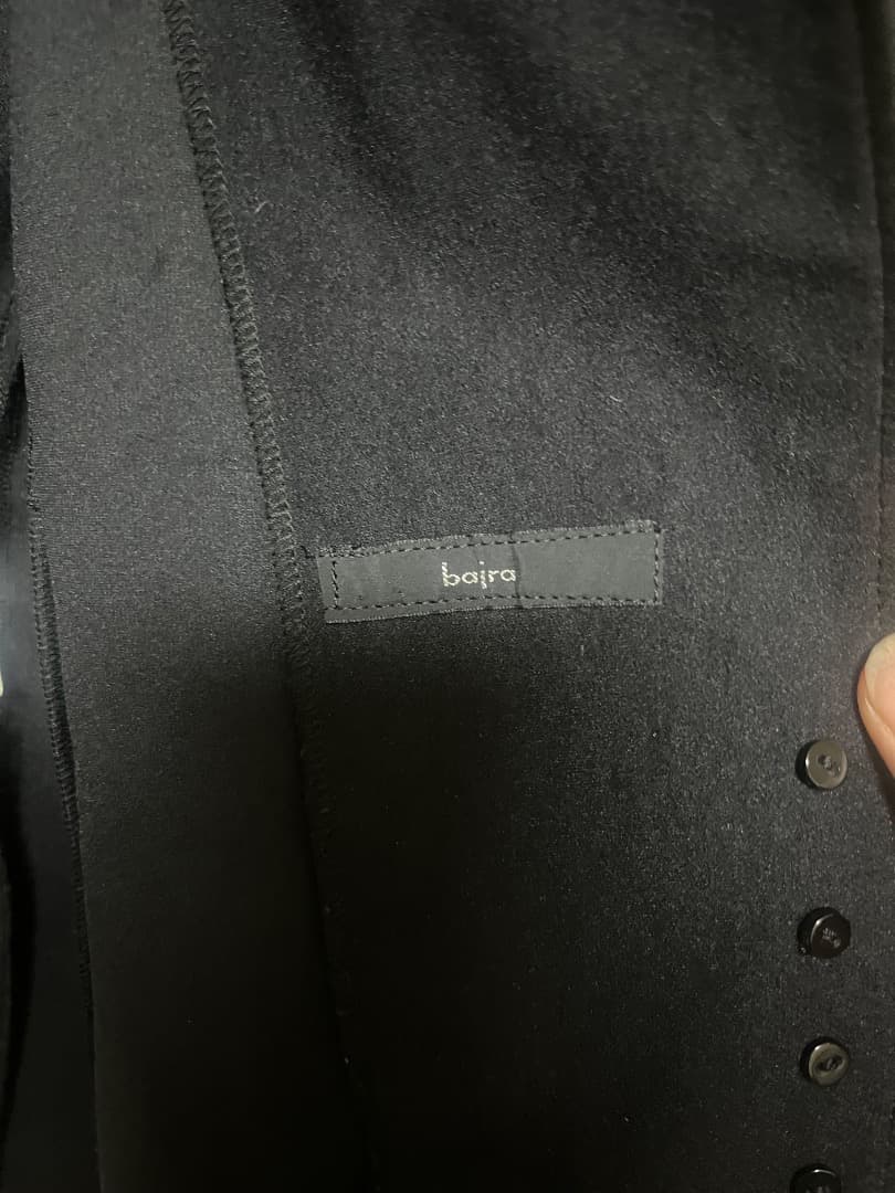 bajra アシンメトリージップ 変形テーラードジャケット 黒 モード