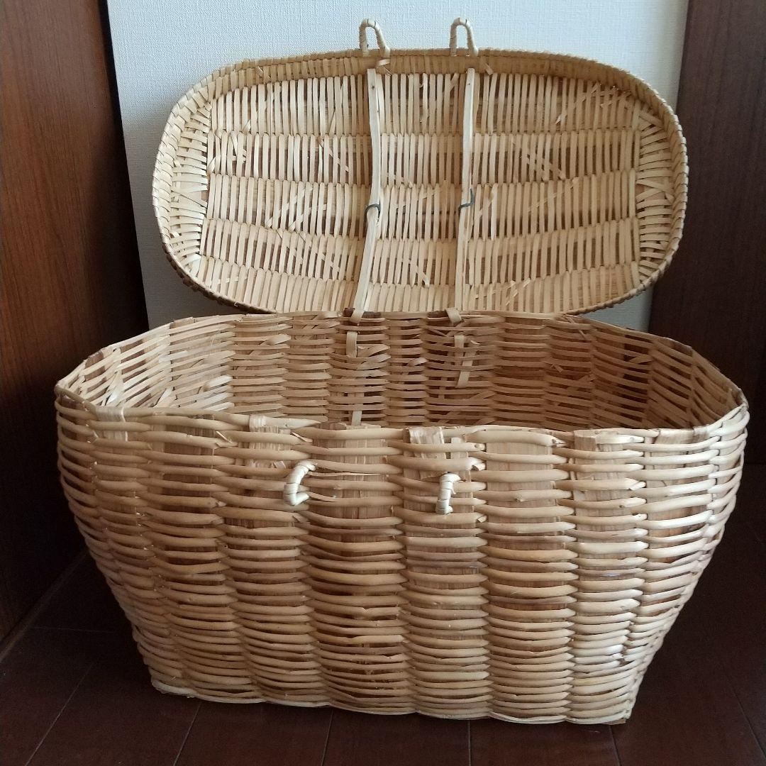 北欧　バスケット 蓋付き　かご