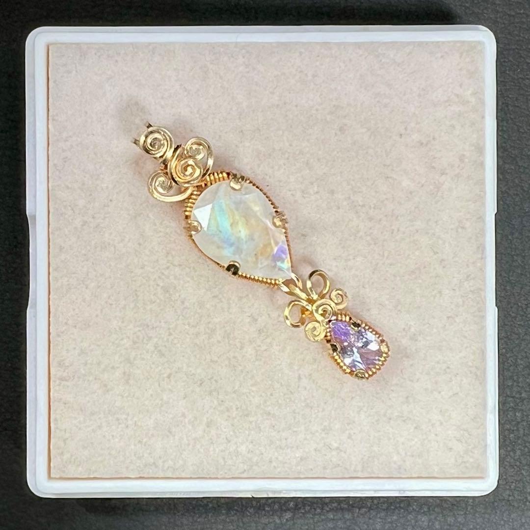 【for Kaya様】天然石　ピンクタンザナイト＆レインボームーンストーン