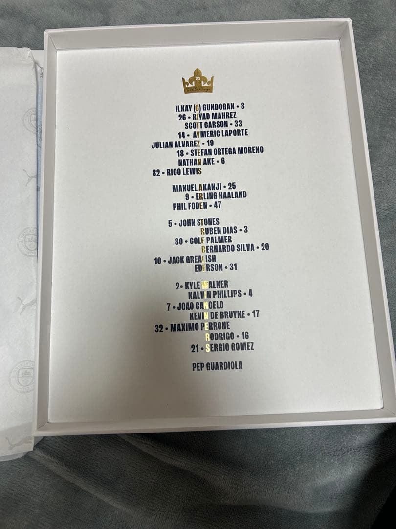 Manchester City トレブル記念ユニ