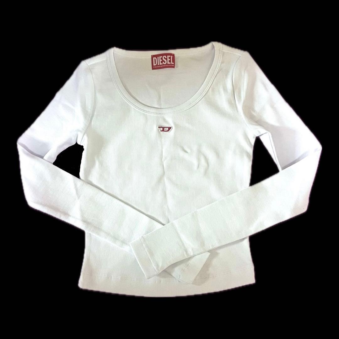 DIESEL レディース Tシャツ 長袖 T-BALLET-D ホワイト