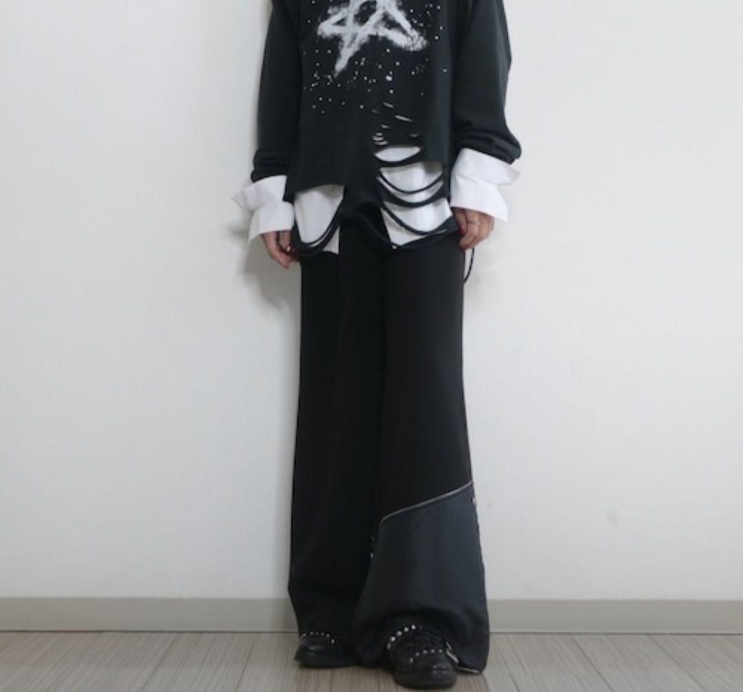 き*あ様 ​【GRANCY】リバースレイヤードデザインスラックス