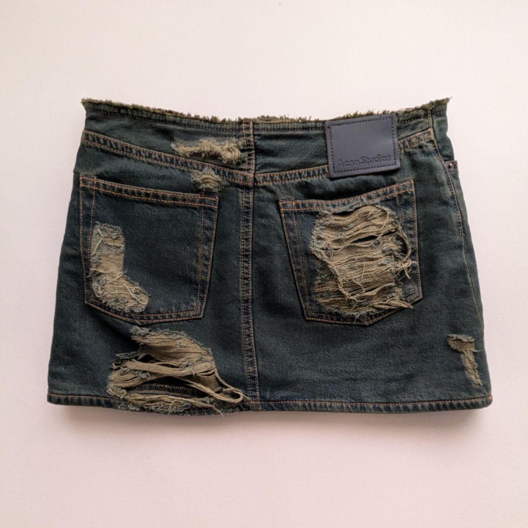 Acne Studios／ダメージデニムミニスカート／アクネストゥディオズ