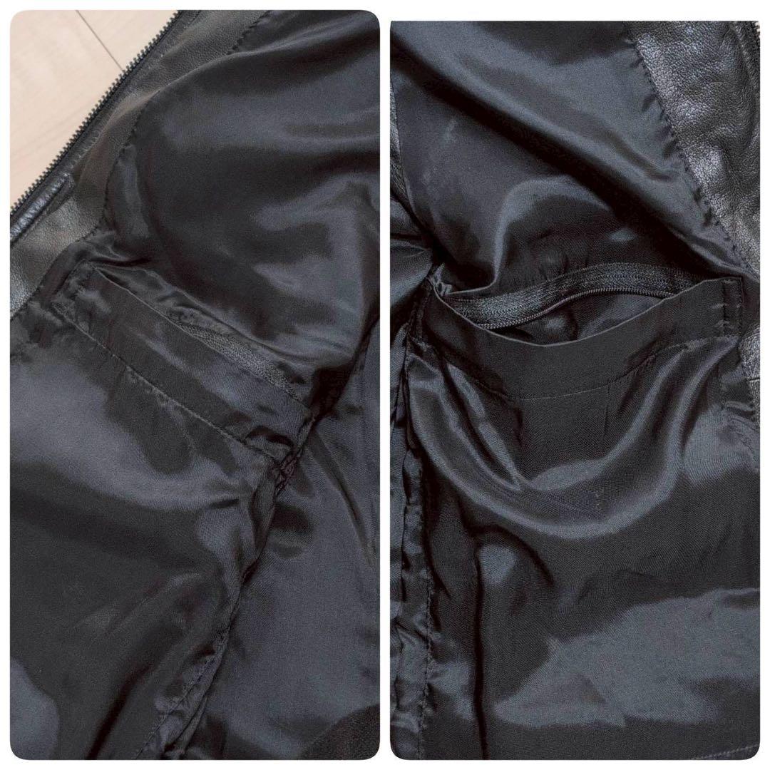 【美品】高級 theory セオリー ダウンベスト 【L】羊革 シープスキン