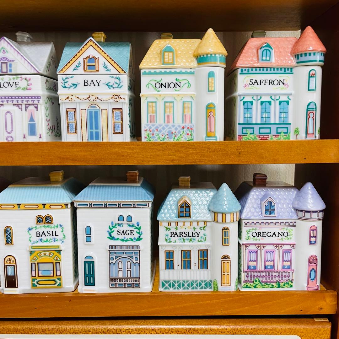 The Lenox Spice Village 24個セット 収納棚付