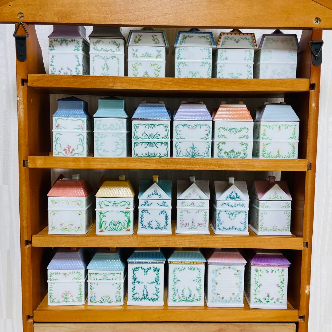 The Lenox Spice Village 24個セット 収納棚付